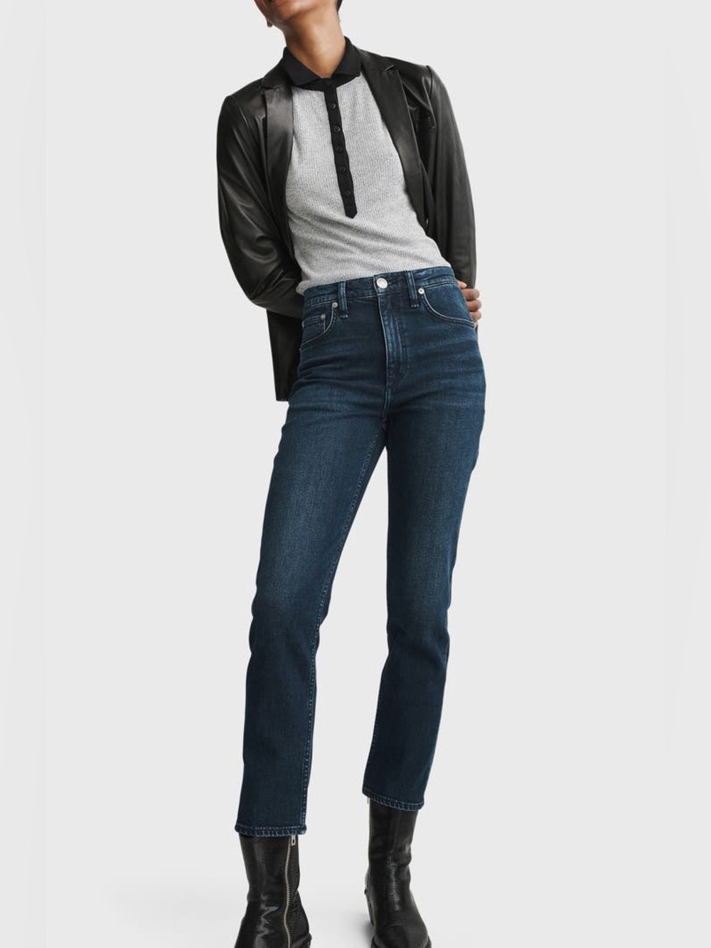 Rag & Bone Wren High Rise Slim Straight Jeans Size 32